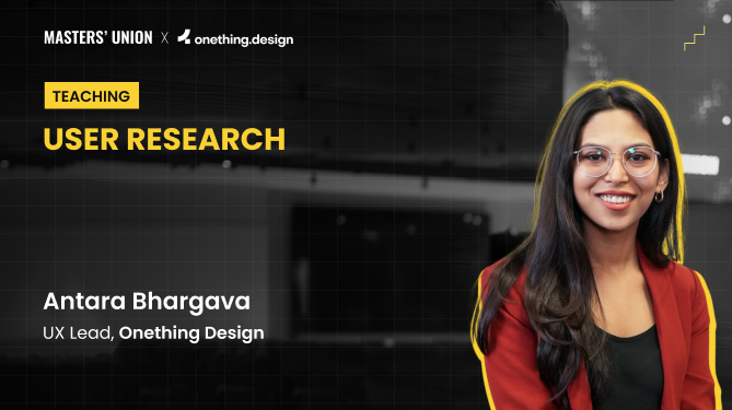 UX Lead Antara Bhargava